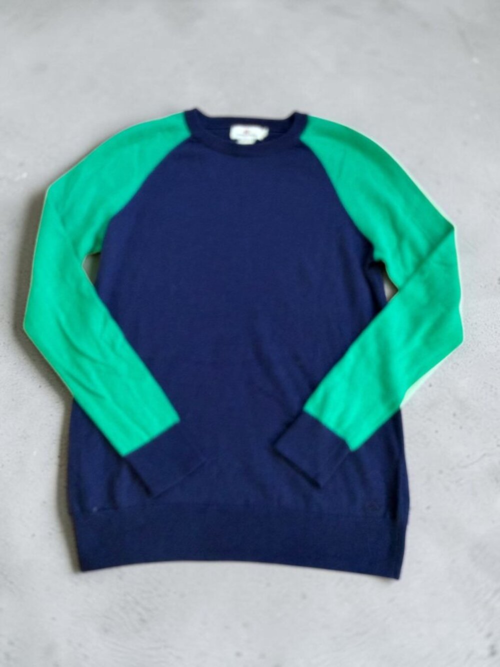 VINEYARD VINES Green Blue Wool Cashmere Blend Sweater Size Small